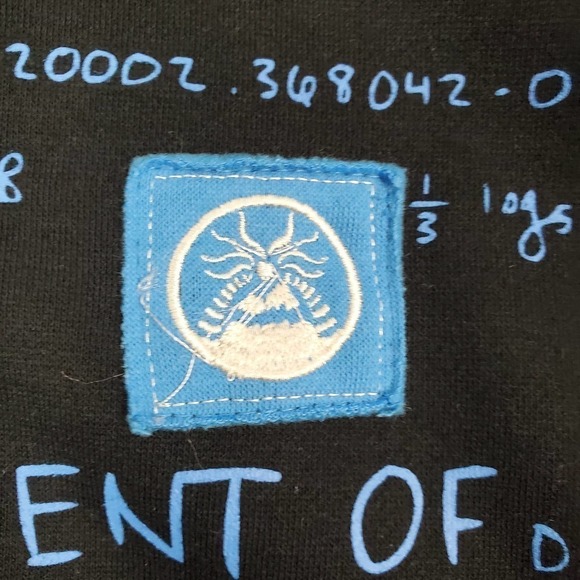 Imperial Motion Hooded Math Formula Hooded Front Zipper Blue Sweater Size XXL - Picture 10 of 11